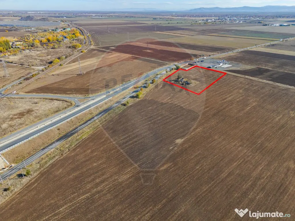 Teren intravilan 13.482 mp pe Centura Nord Arad, front 188 m 