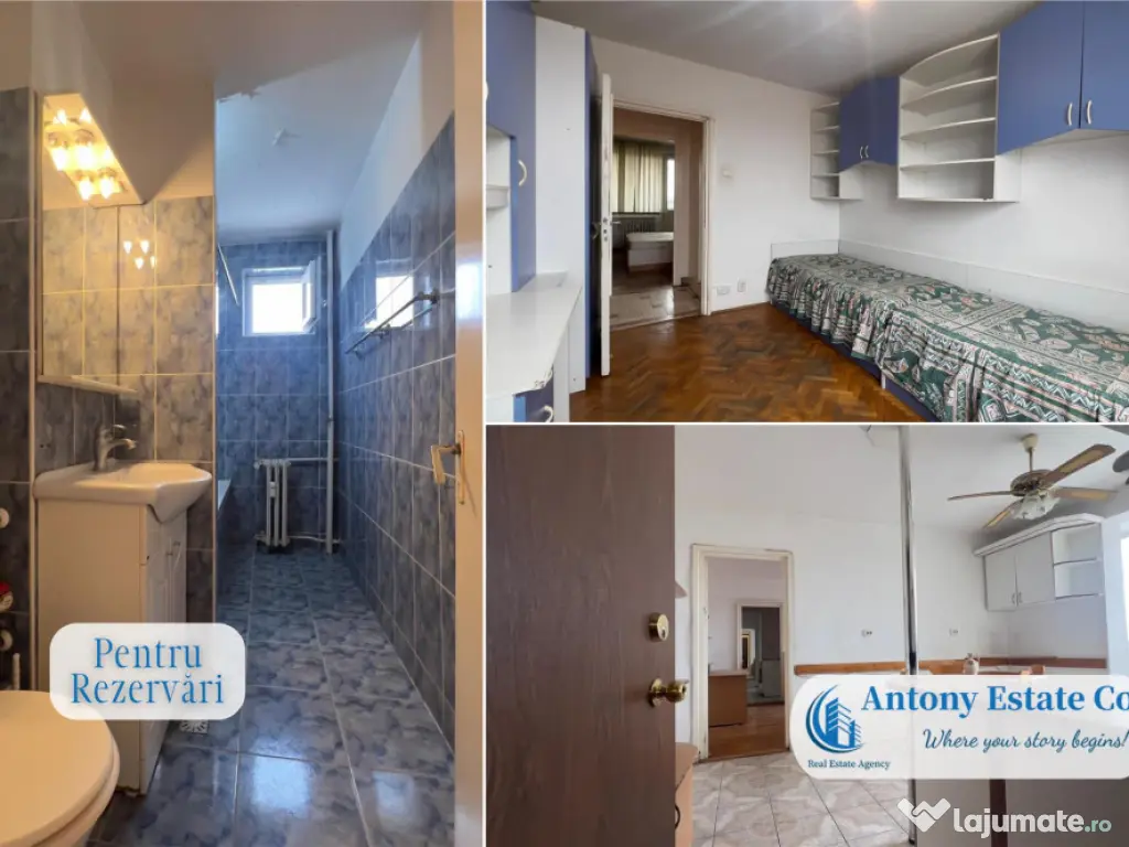 Apartament de , tip A, 3 camere semidecomandat, Central-Orad 
