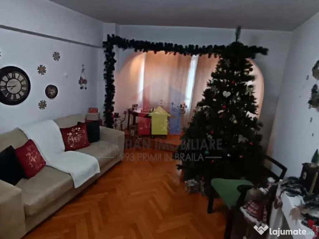 3 camere, parter cu balcon 14 m, Semimobilat, Garii