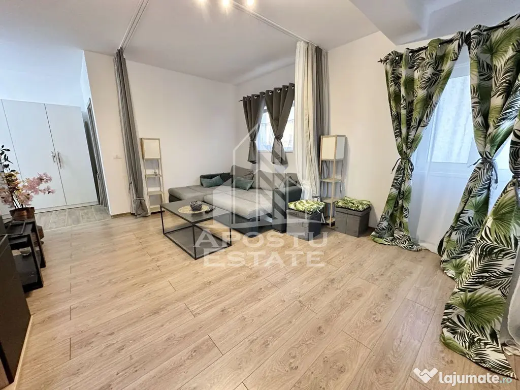 Apartament cu o camera mobilat, la etaj intermediar in Gi... 