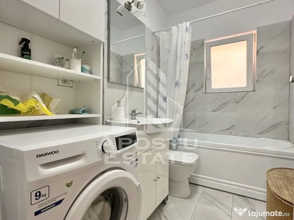 Apartament cu o camera mobilat, la etaj intermediar in Gi... 