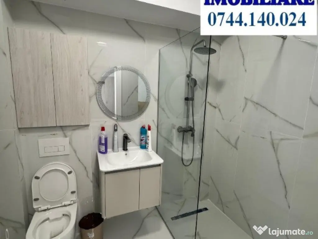 Garsonieră modernă, et.1, ansamblu nou, Str. Fermelor, 300 Eur/lunar 