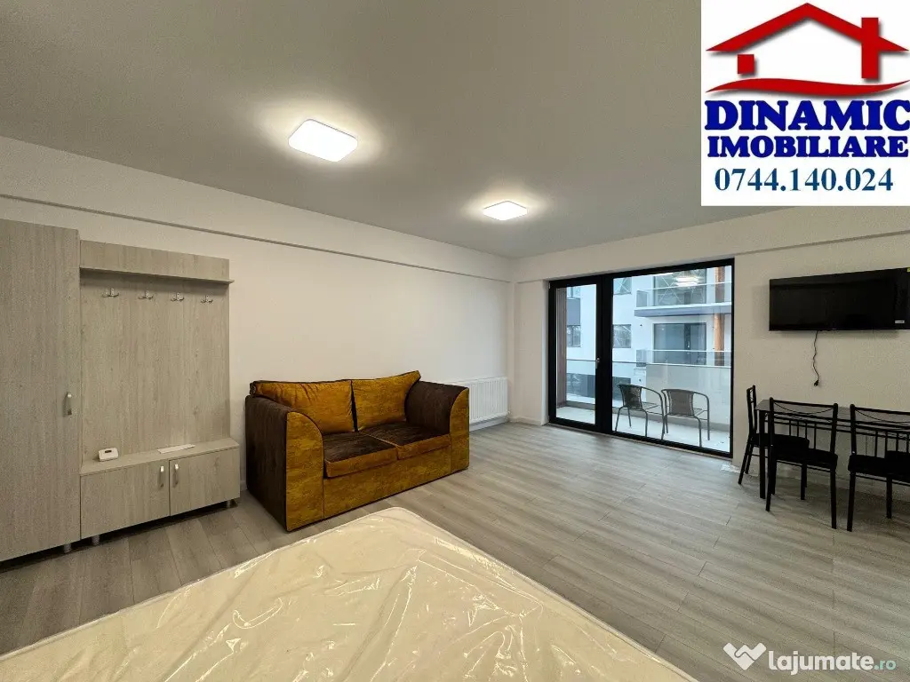 Garsonieră modernă, et.1, ansamblu nou, Str. Fermelor, 300 Eur/lunar 