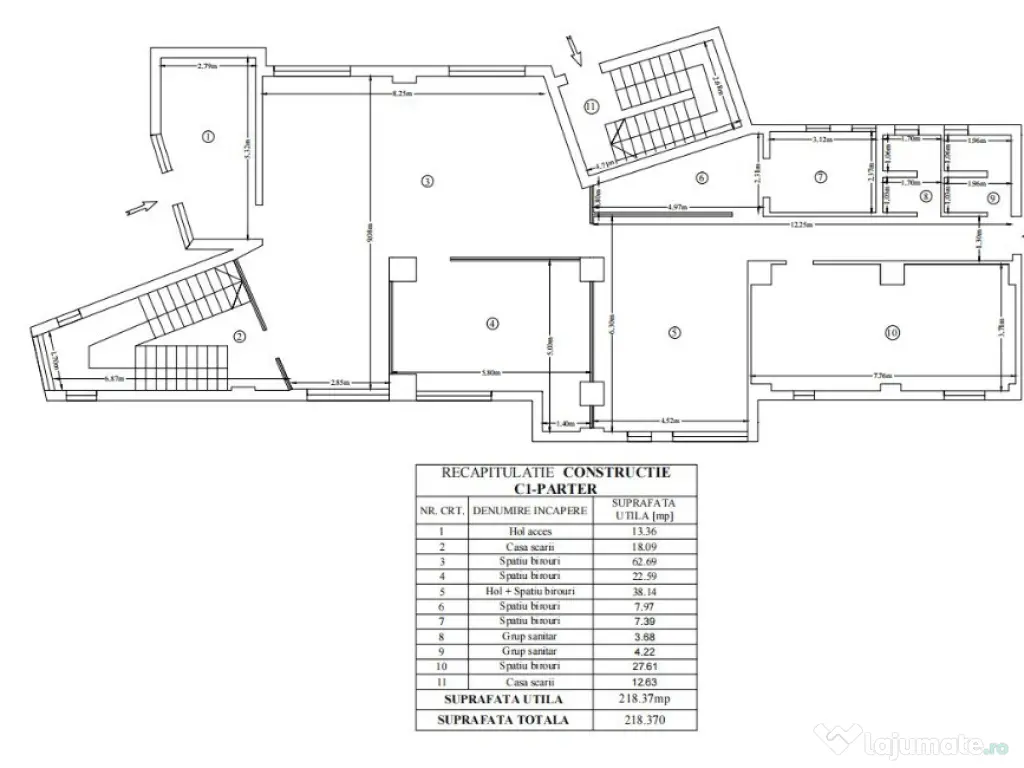 Spatiu de birouri pana la 440mp. Bd. Socola - Podu Ros. Comision 0
