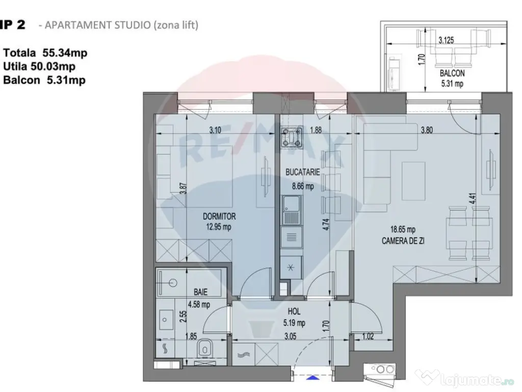 2 camere – Nusco City Park | Promenada Mall | Finalizar... 