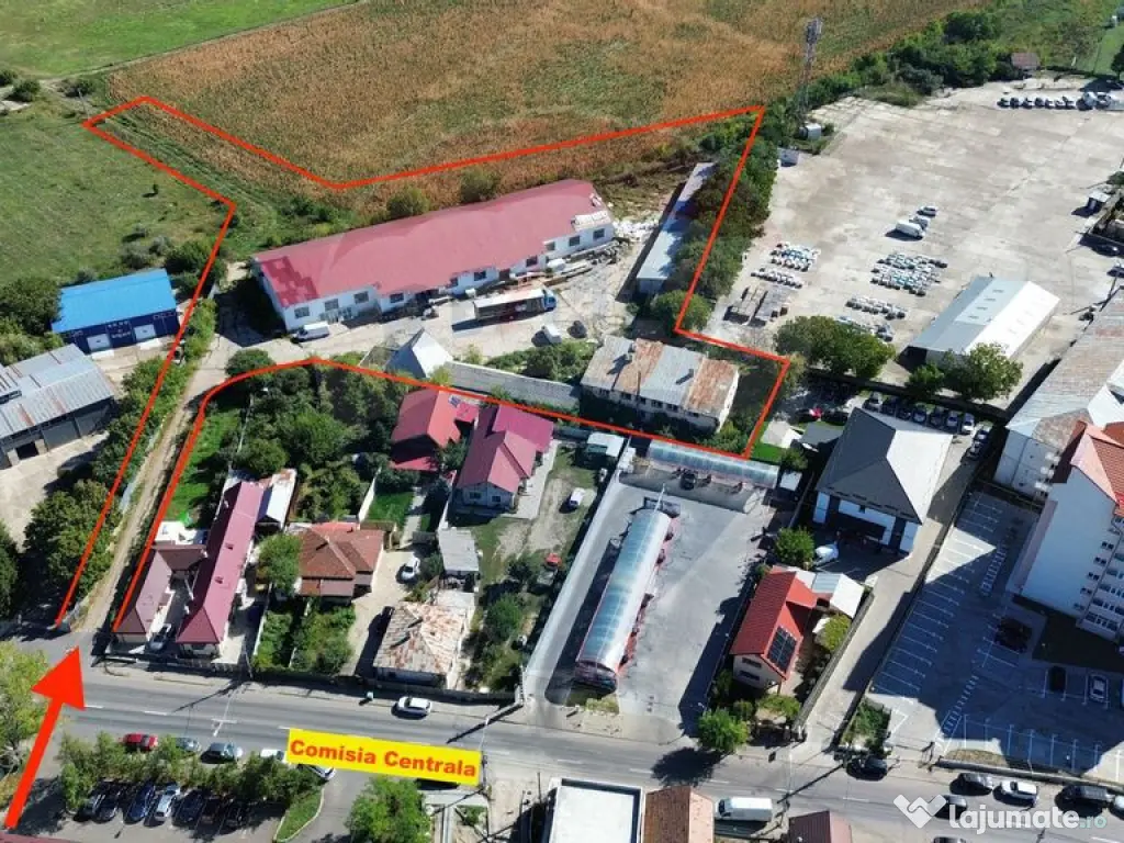 Teren 9160 mp cu 2500mp constructii 