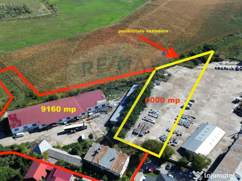 Teren 9160 mp cu 2500mp constructii 