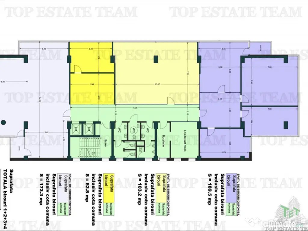 Spatiu de Birouri de 174 mp in Zona Lujerului 