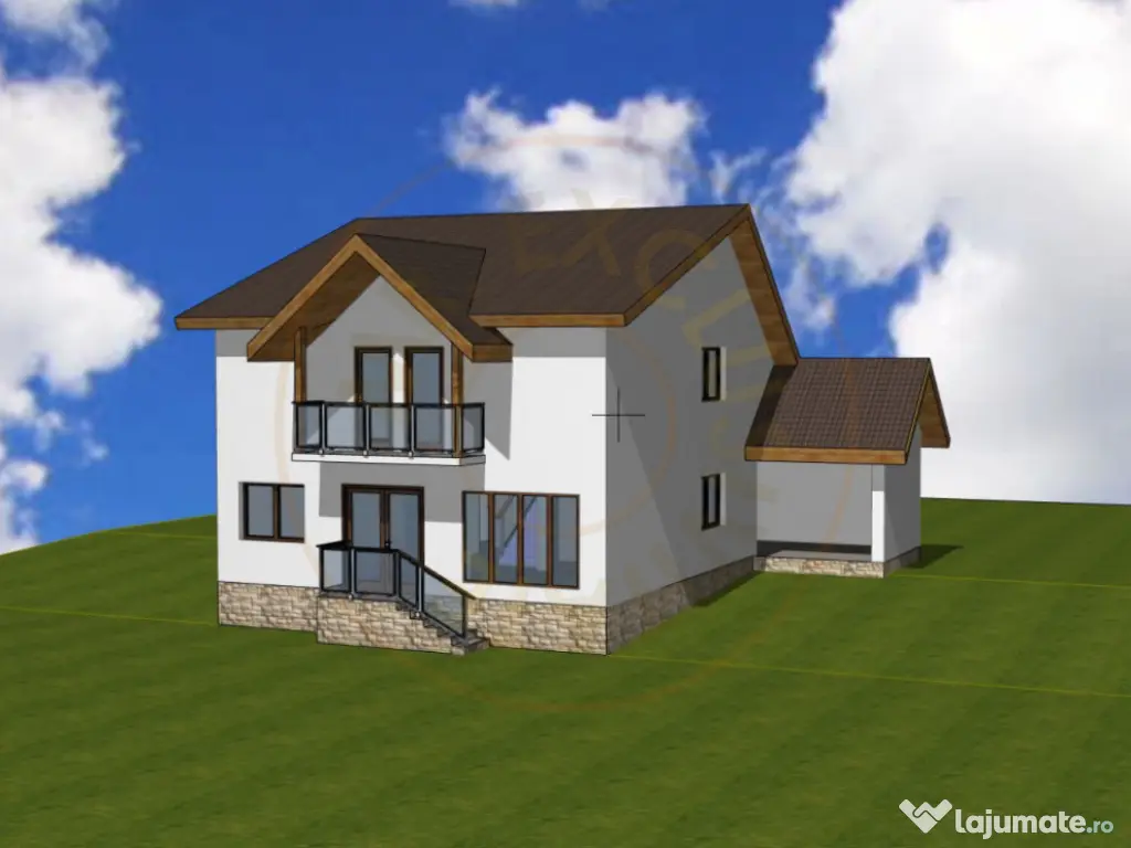 Casa P+1, Babana-Arges cu panouri si apa de izvor