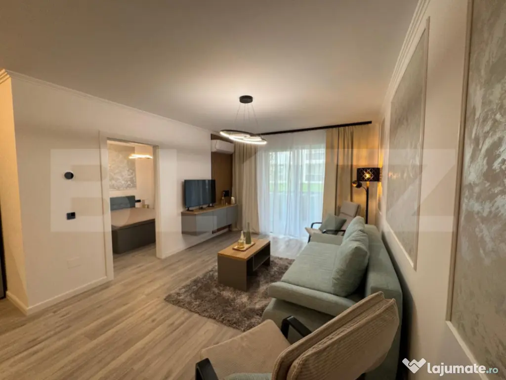 Apartament cu 2 camere, mobilat si utilat, cu parcare, in El