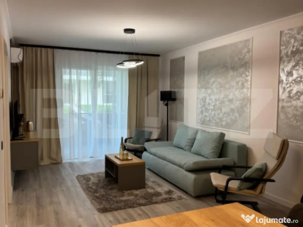 Apartament cu 2 camere, mobilat si utilat, cu parcare, in El