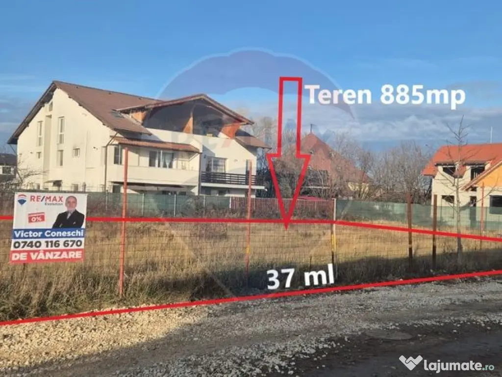 Ghimbav | 885 mp | Lot complet: utilități + PUD | View ... 