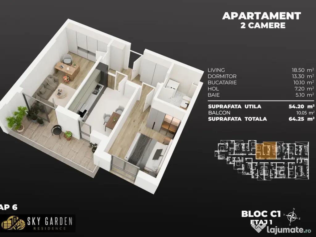 2cam. total dec. 3min metrou Berceni 