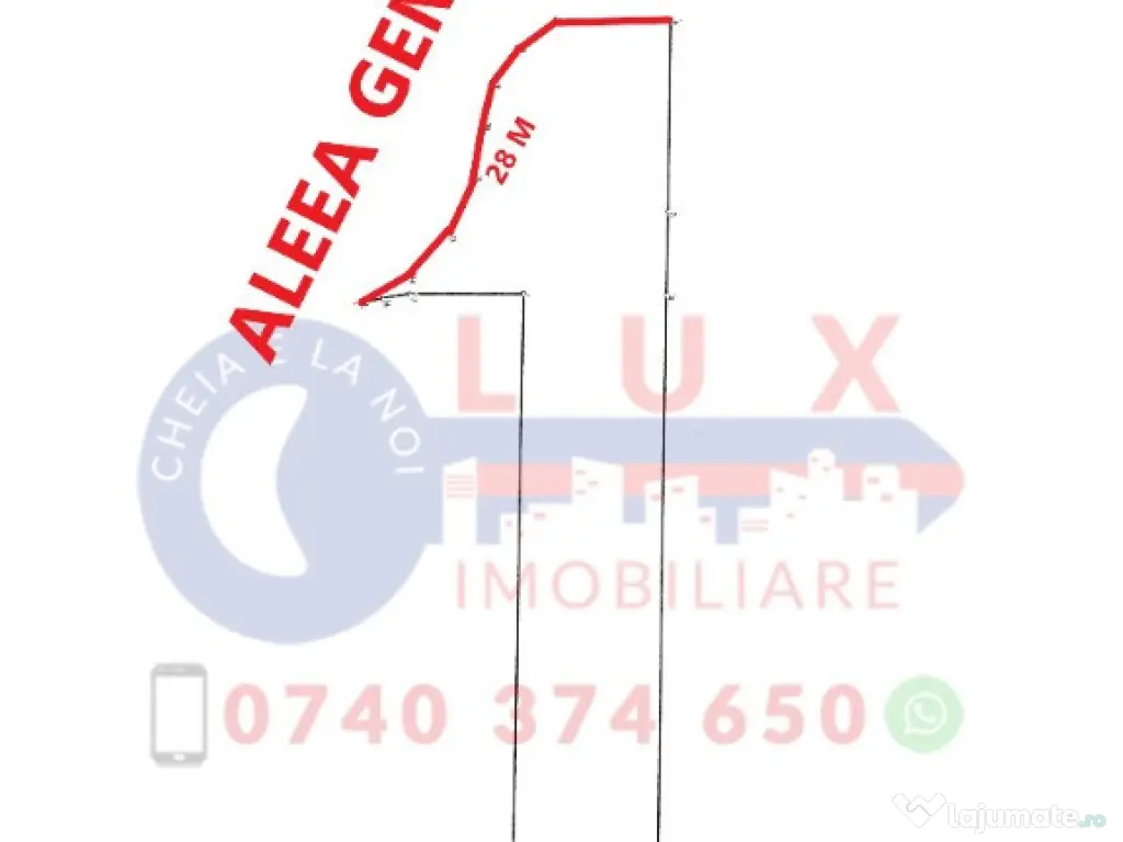 ID 7897 EXCLUSIVITATE - Teren pentru casă - Zona 9 Mai