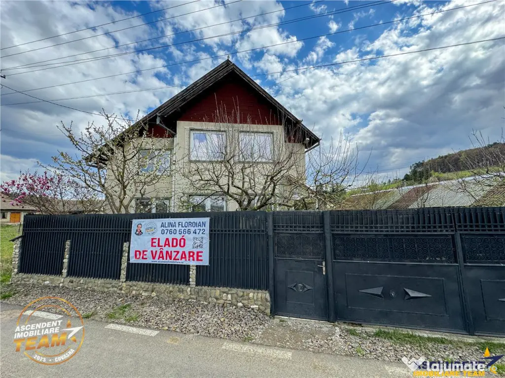 FILMTur 3D!Casa familiala 6 camere, teren mica livada, Intor 