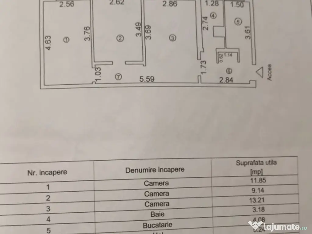 Apartament 3 camere zona KM 4-5