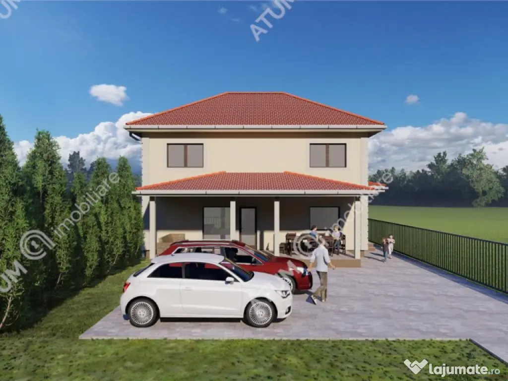 Casa individuala in Selimbar 4 camere decomandate curte indi 