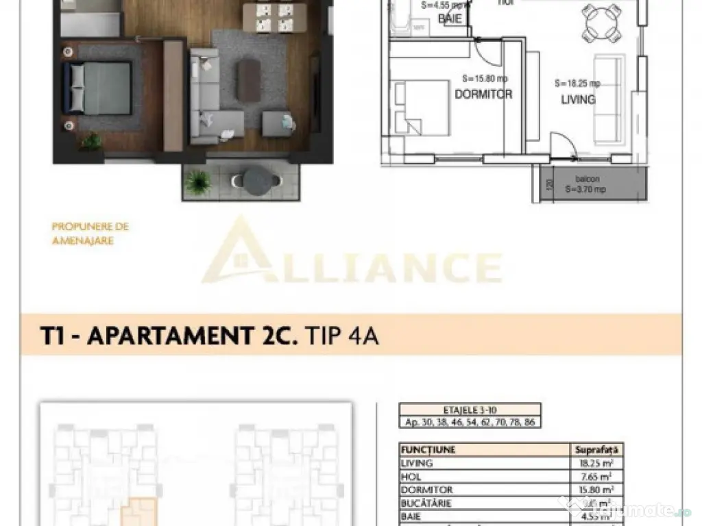 Aparatorii Patriei - Apartament 2 camere 