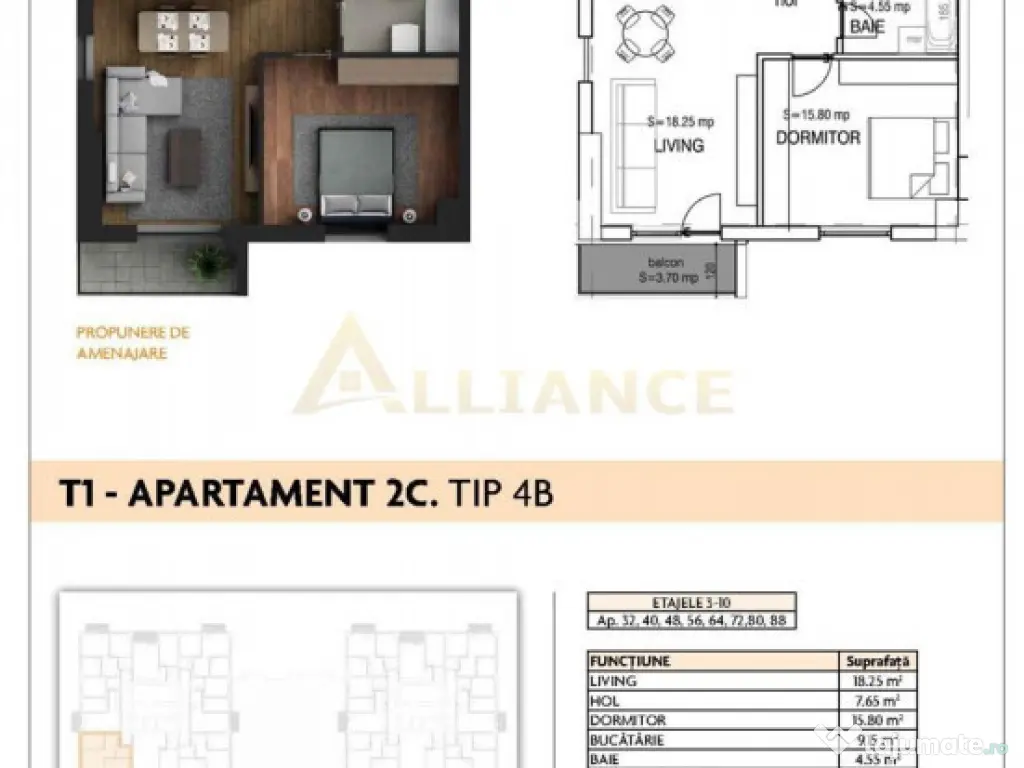 Aparatorii Patriei - Apartament 2 camere 