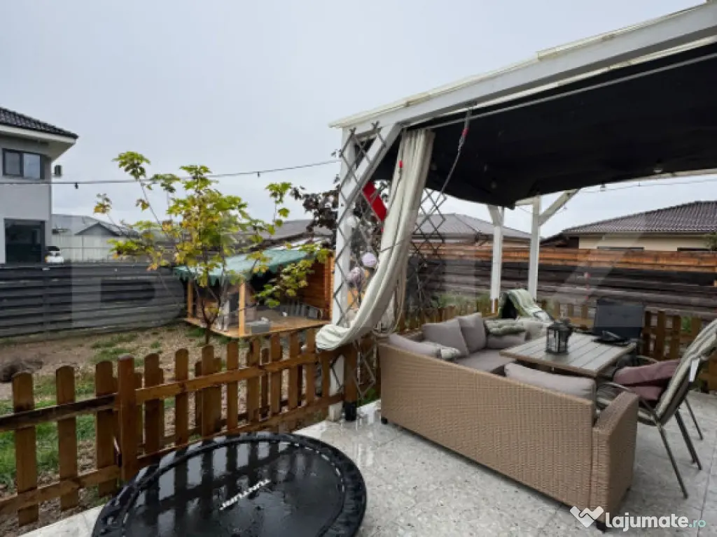 Casa pe un singur nivel finisata mobilata si utilata 120 mp