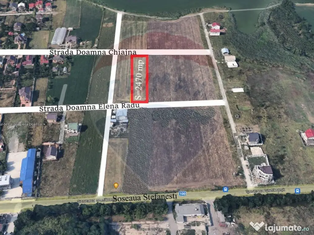 Teren intravilan, 2470 mp, dubla deschidere, Afumati