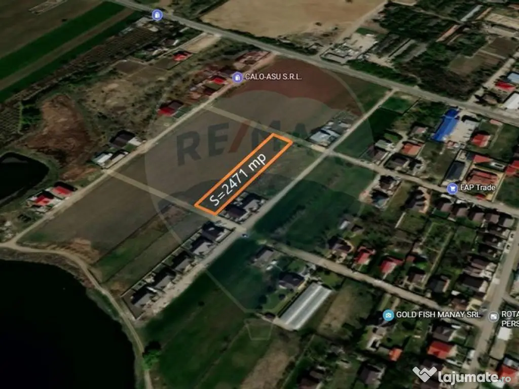 Teren intravilan, 2470 mp, dubla deschidere, Afumati