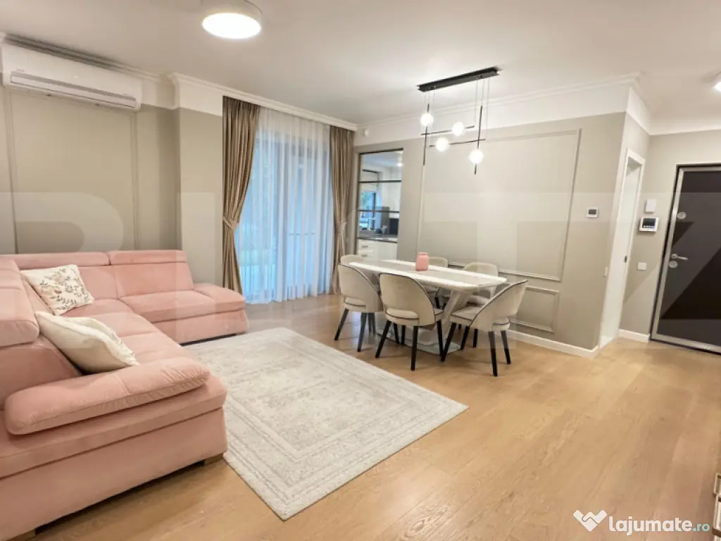 Apartament 3 camere, ultrafinisat, 75 mp + gradina 98 mp + p