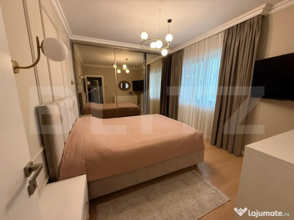 Apartament 3 camere, ultrafinisat, 75 mp + gradina 98 mp + p