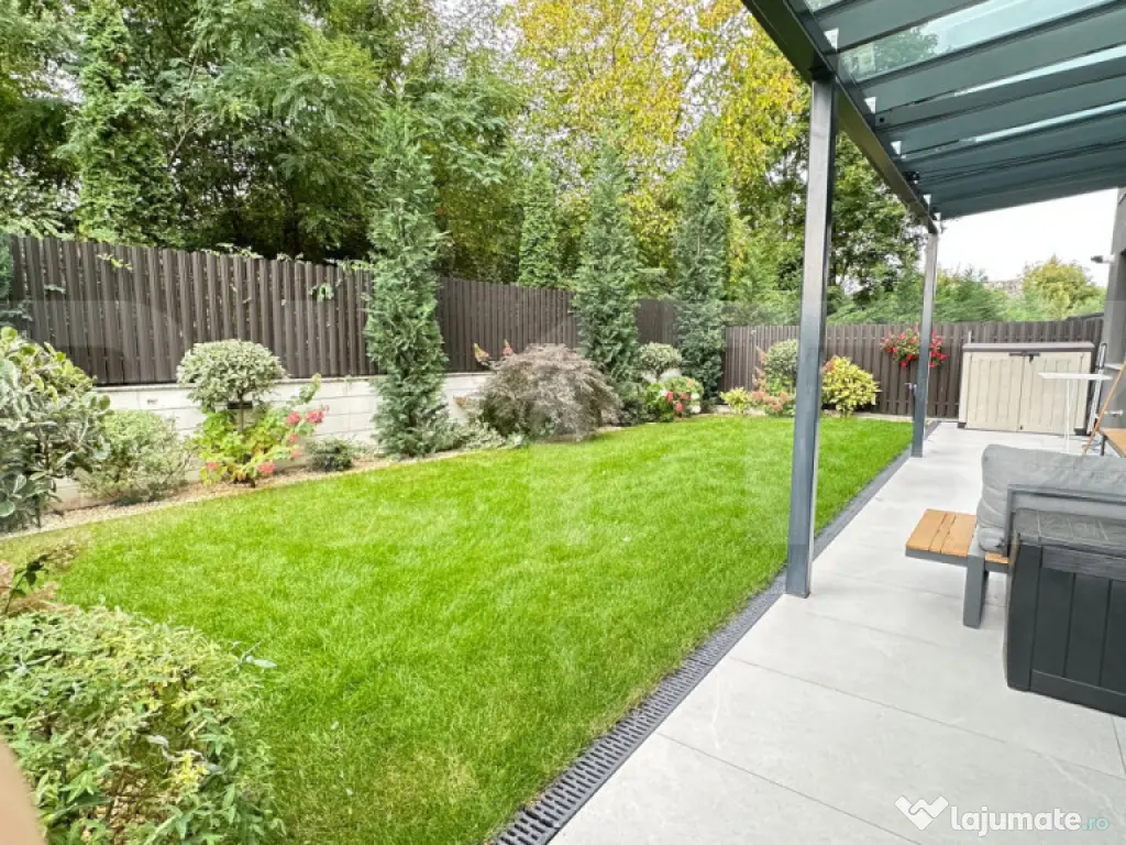 Apartament 3 camere, ultrafinisat, 75 mp + gradina 98 mp + p