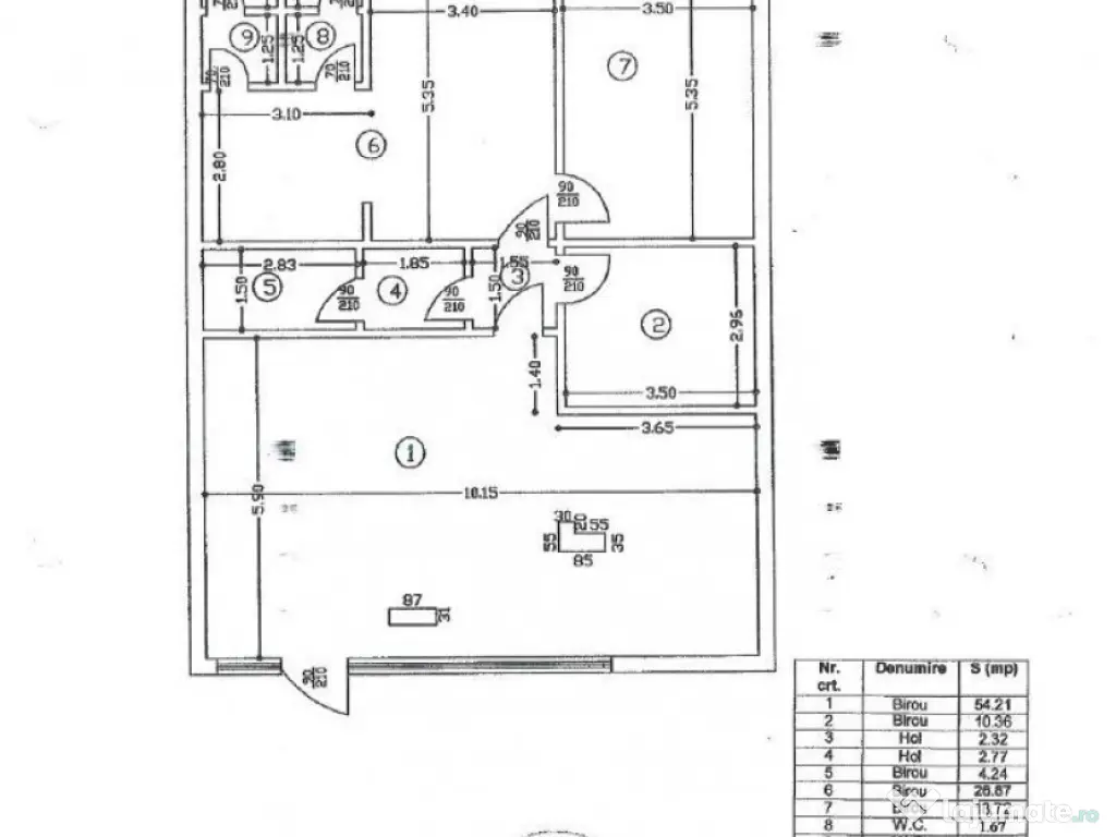 Zona Dorobanti sp 125 mp vitrina 10 ml trafic intens