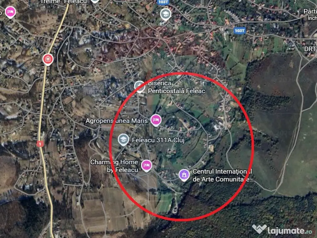 Teren intravilan de vanzare in Feleacu - 720 MP - PUZ apr... 