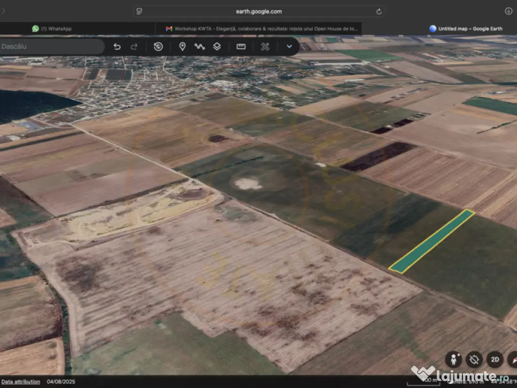 Teren in comuna Dascălu 