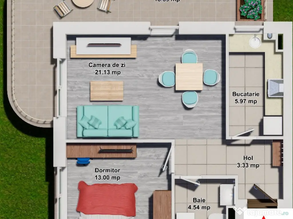 Apartament 1 dormitor Cosmopolis Evolia 