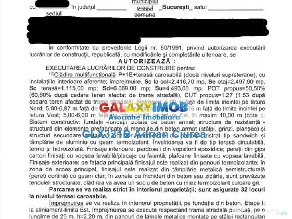 Centura | DN 1 | Odaii | 4785mp | Autorizatie Construire | U 