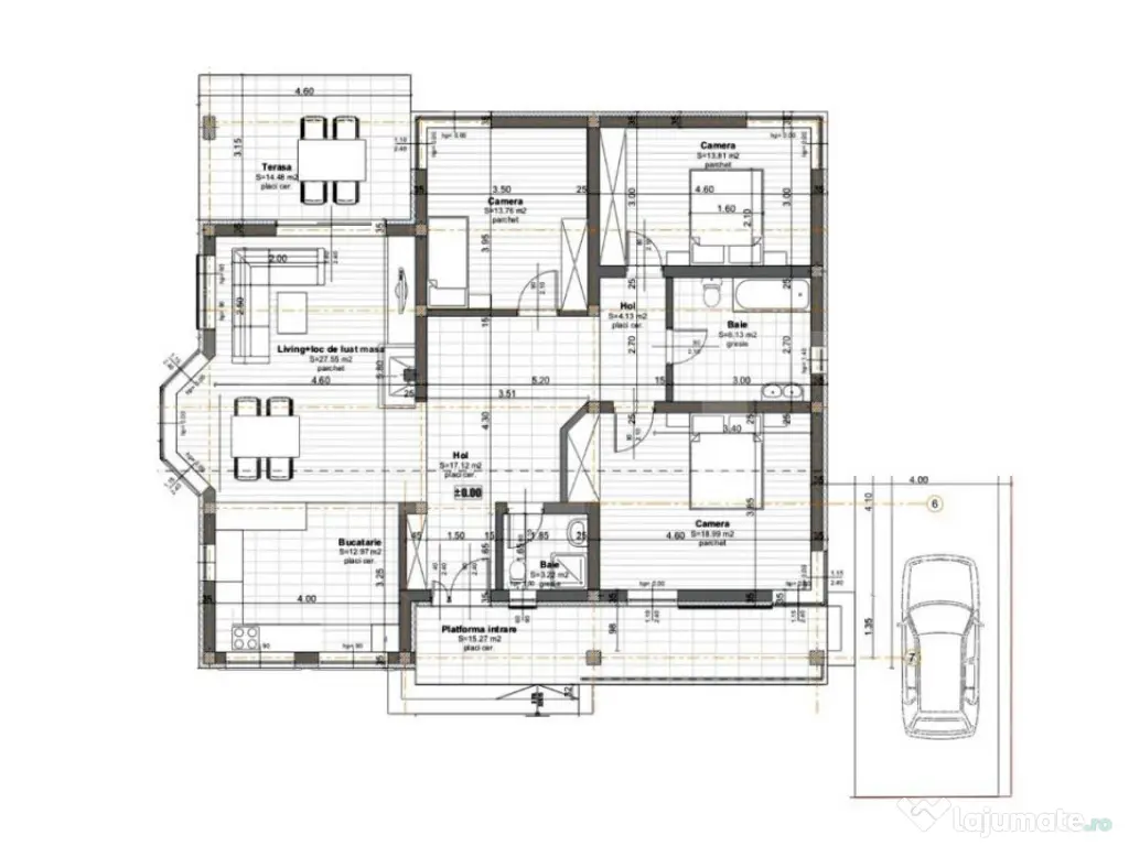Casa individuala la cheie in Corusu, 120 mp utili si 500 mp