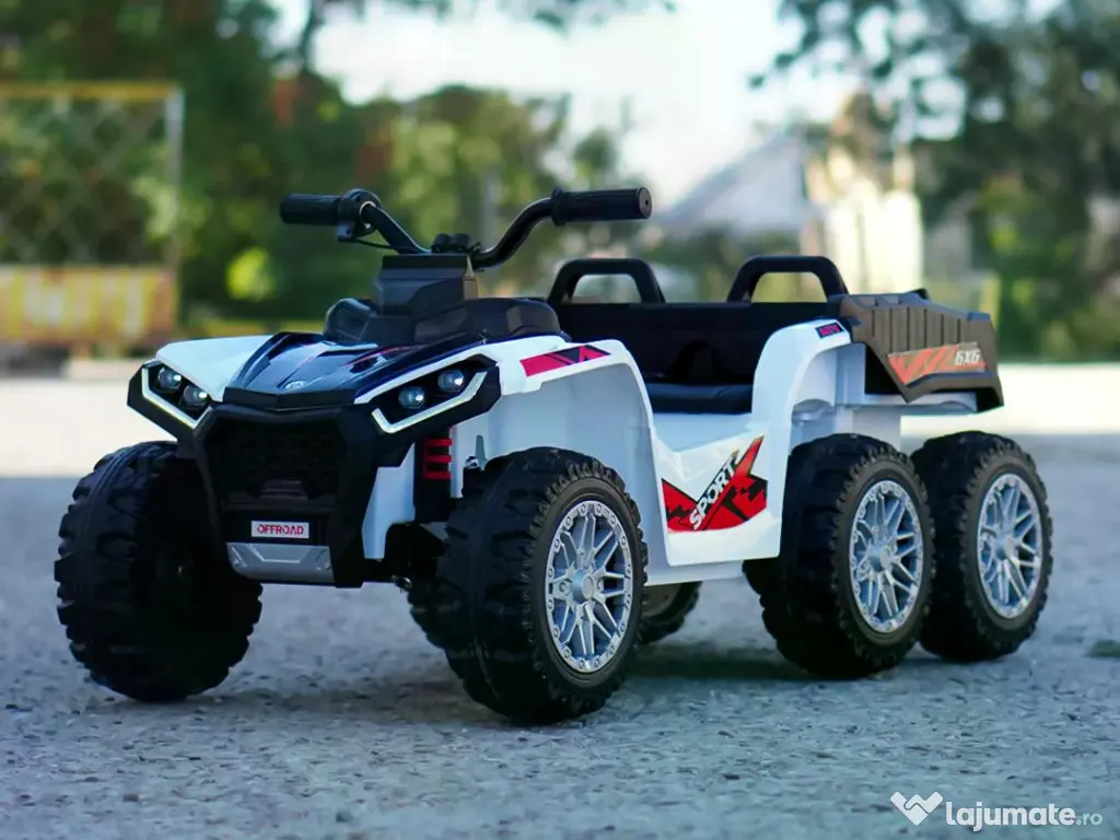 ATV electric pentru copii Kinderauto HL699 6x6, 4x 45W, 12V 14AH #white 