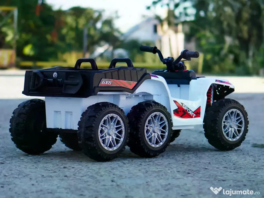 ATV electric pentru copii Kinderauto HL699 6x6, 4x 45W, 12V 14AH #white 