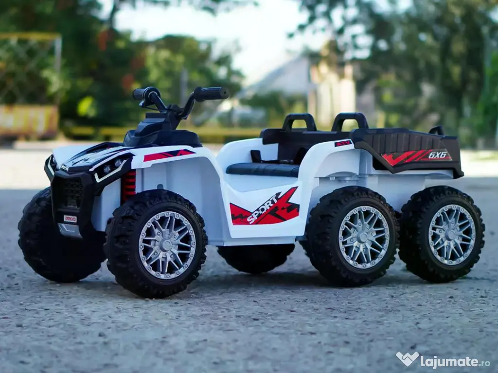 ATV electric pentru copii Kinderauto HL699 6x6, 4x 45W, 12V 14AH #white 