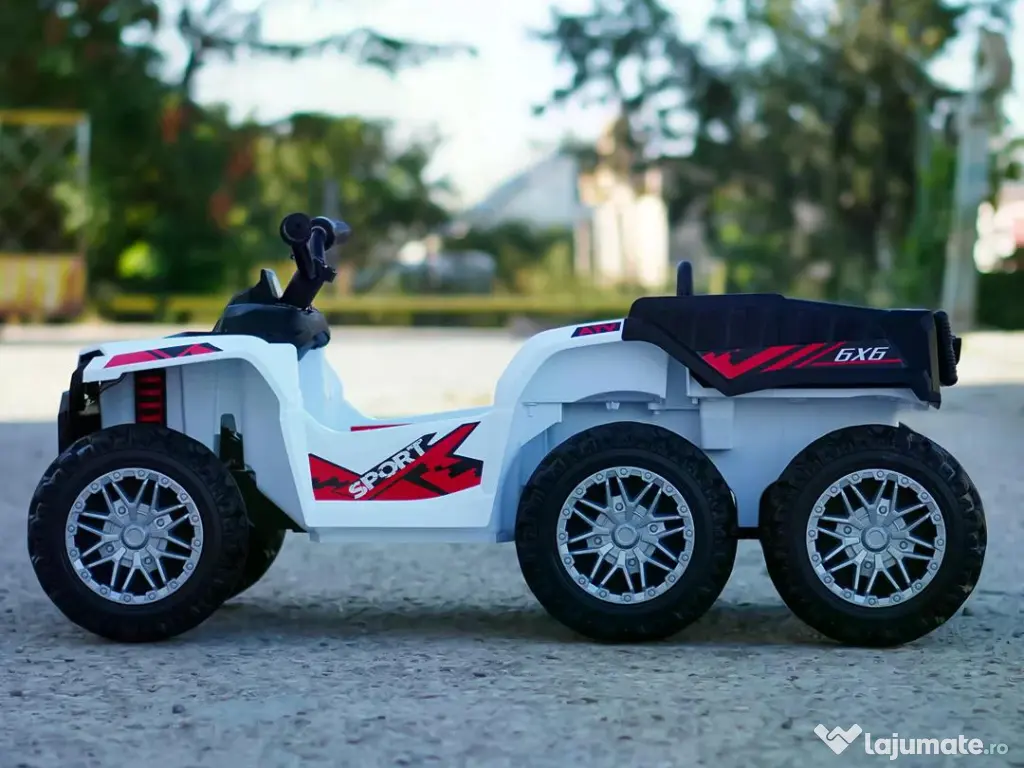 ATV electric pentru copii Kinderauto HL699 6x6, 4x 45W, 12V 14AH #white 