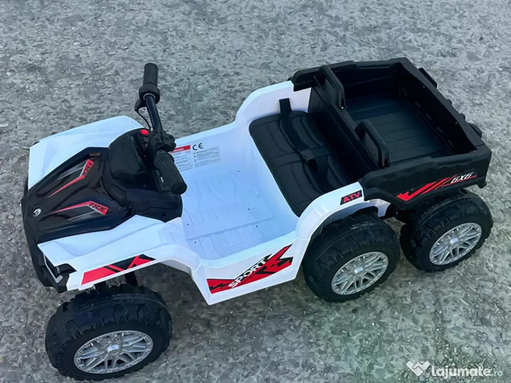 ATV electric pentru copii Kinderauto HL699 6x6, 4x 45W, 12V 14AH #white 