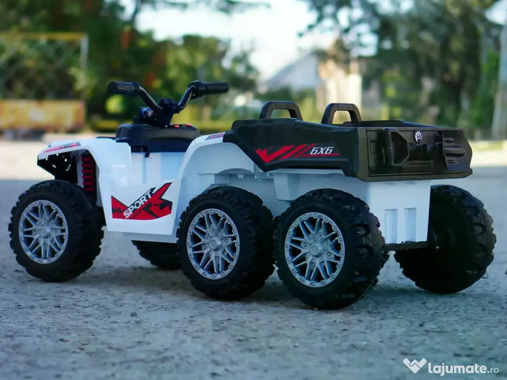 ATV electric pentru copii Kinderauto HL699 6x6, 4x 45W, 12V 14AH #white 