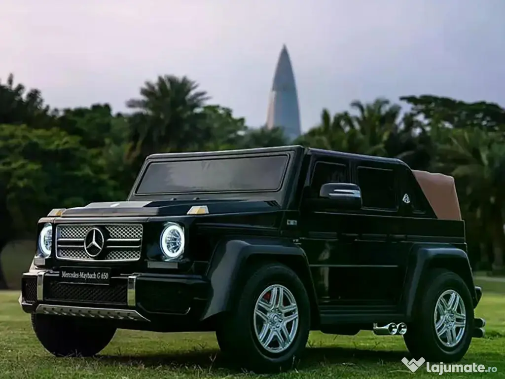 Masinuta electrica pentru 2 copii Mercedes G650 Maybach XXL 24V 14Ah Black 