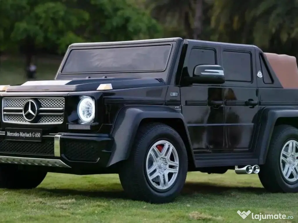 Masinuta electrica pentru 2 copii Mercedes G650 Maybach XXL 24V 14Ah Black 