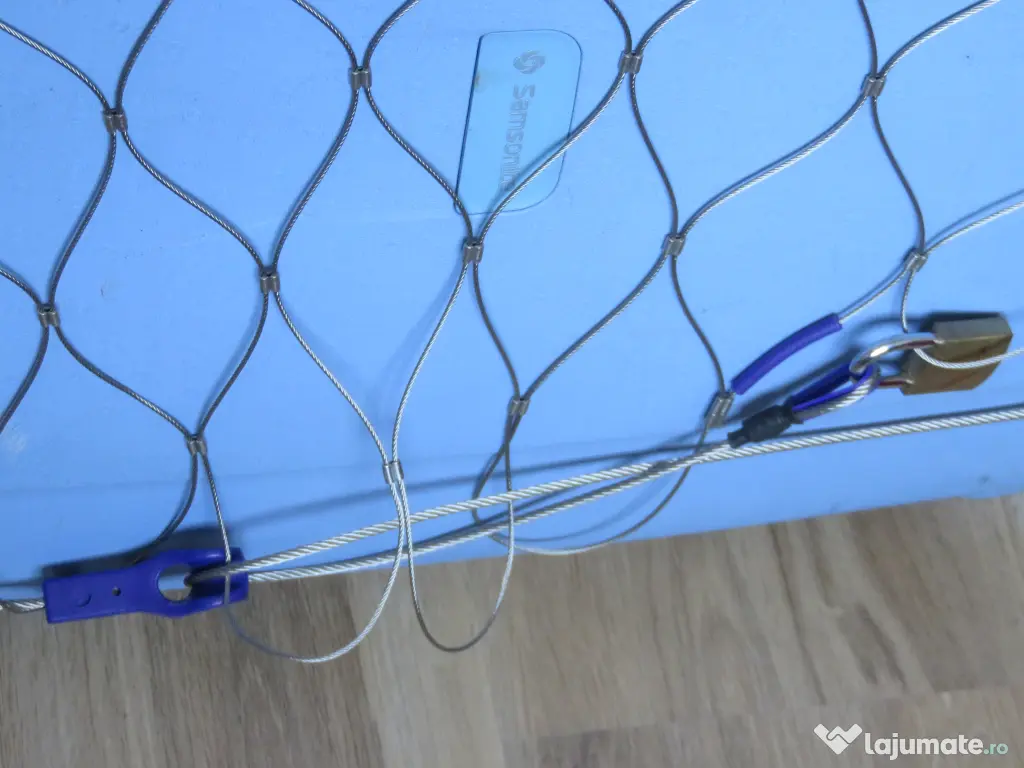 Plasă oțel protecție bagaje 80x60x30 cm 