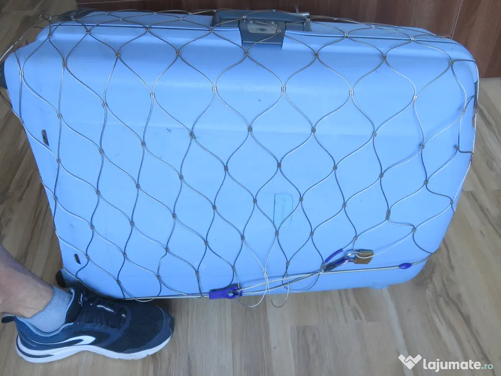 Plasă oțel protecție bagaje 80x60x30 cm 