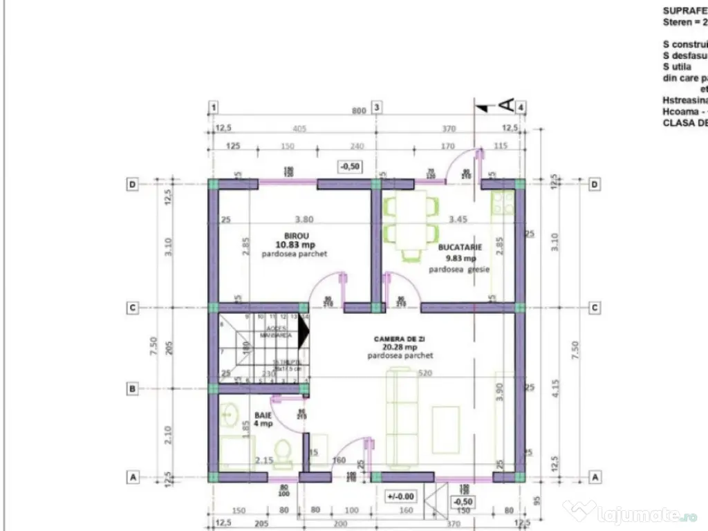 Casa moderna -aflată în stadiu de execuție 104 m² utili 
