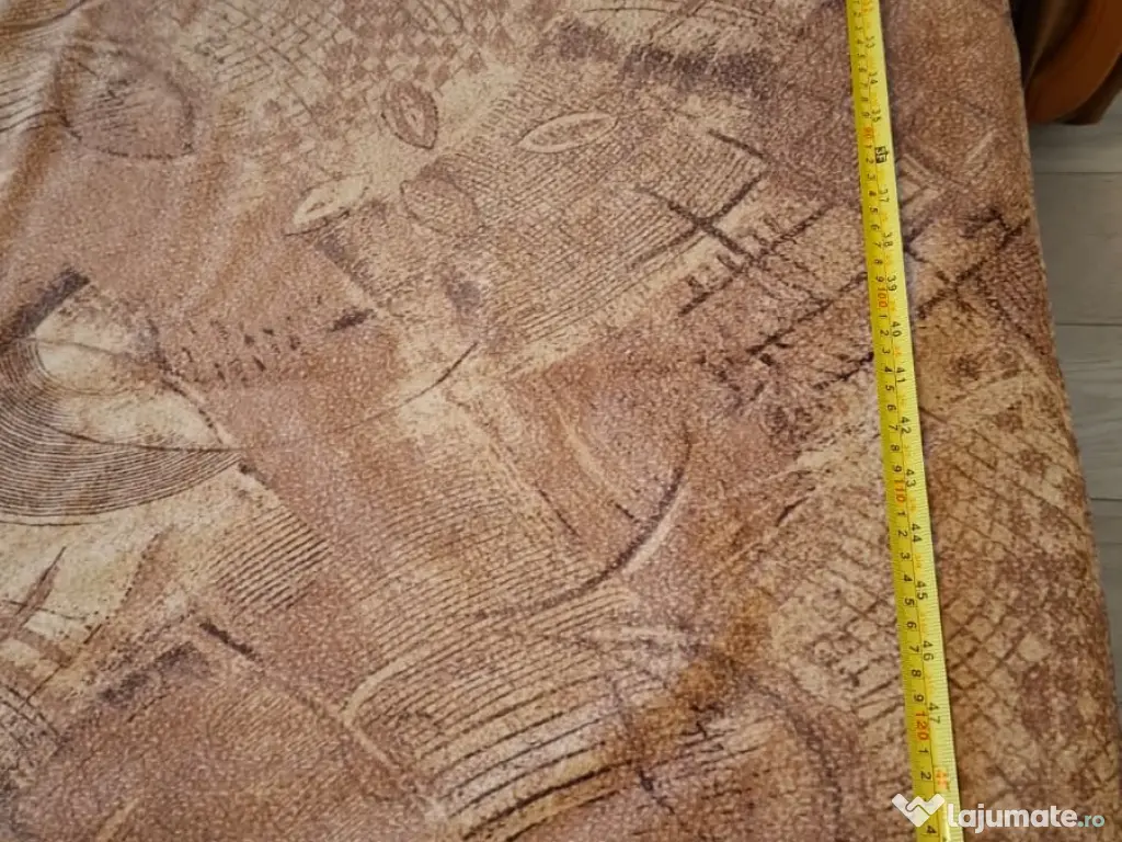 Vand set canapea extensibila cu 2 fotolii din piele si material textil. 