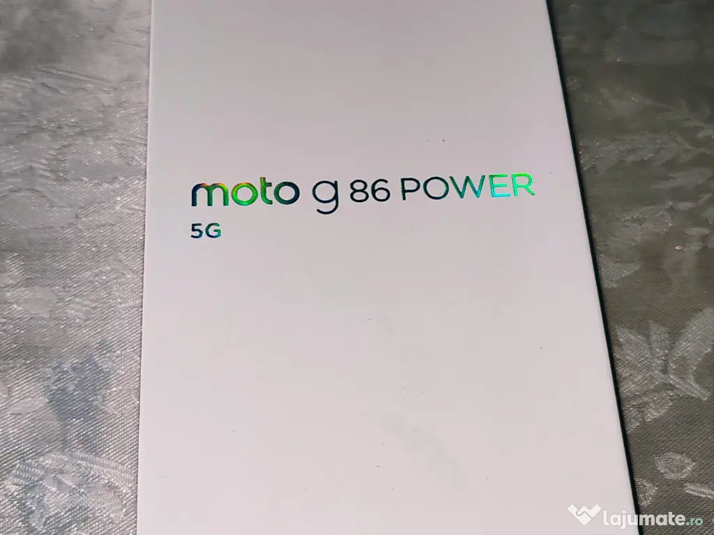 Motorola g86 Power, Dual SIM, 256GB, 12GB RAM, 5G, (dark blue), Nou, SIGILAT 