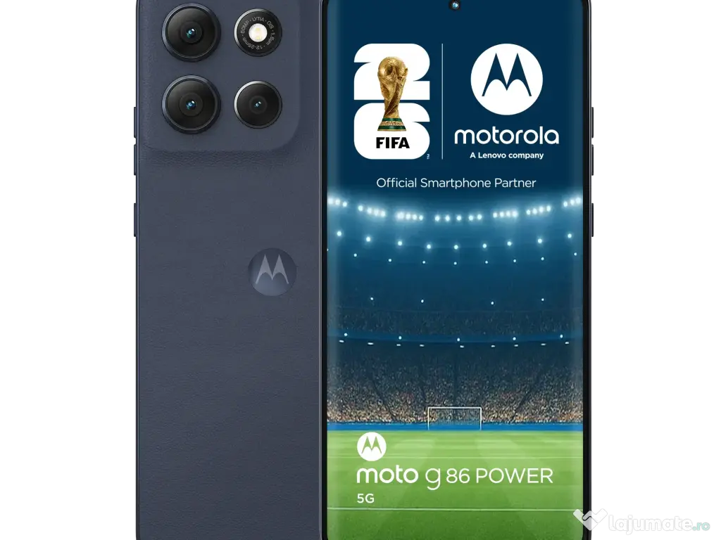 Motorola g86 Power, Dual SIM, 256GB, 12GB RAM, 5G, (dark blue), Nou, SIGILAT 