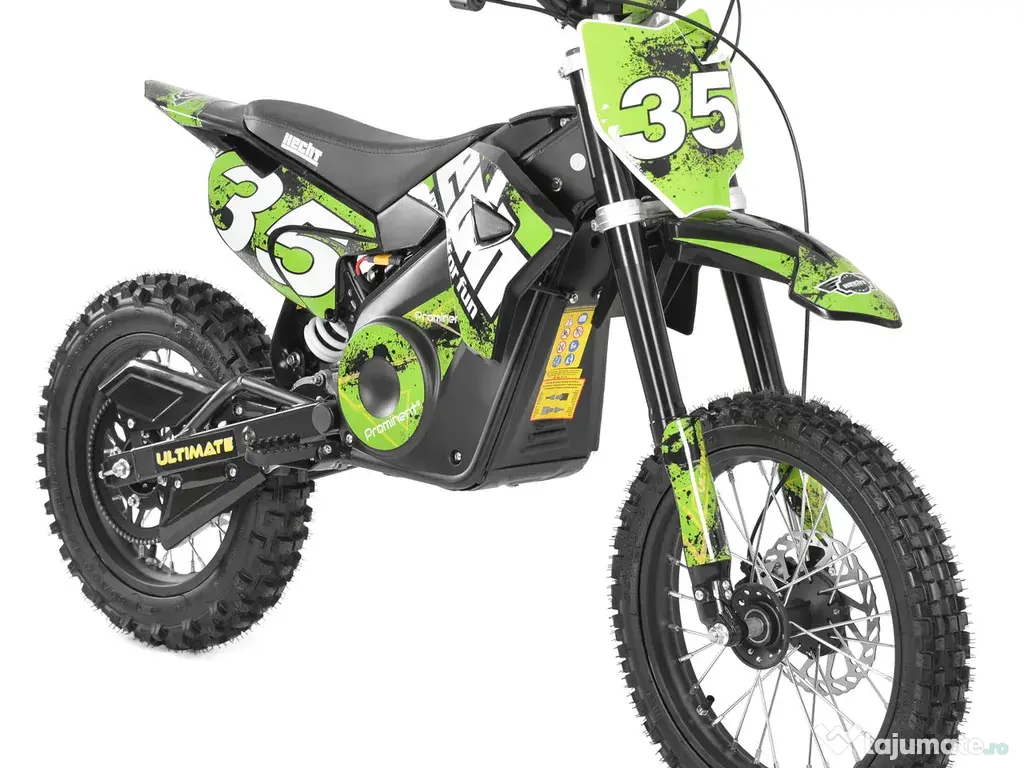 Motocicleta electrica Kinderauto Motobike 35 1500W 48V roti 14/12 Green